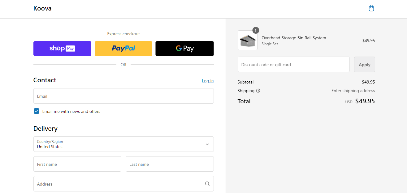 How to apply Koova coupon code